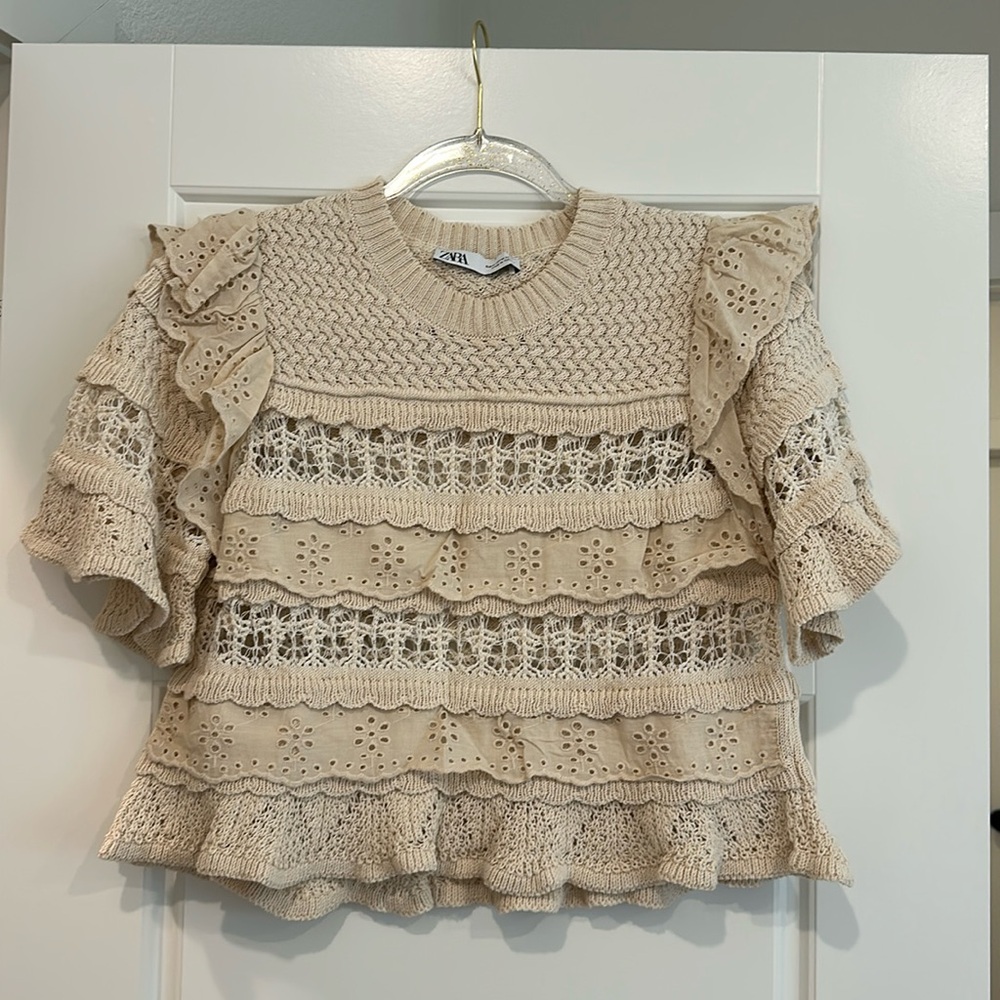 ZARA crochet top
